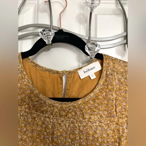 Bohme Floral Babydoll Dress NWOT - Picture 3 of 3